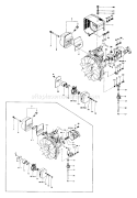 Page E Diagram and Parts List for THB-300  Tanaka Leaf Blower / Vacuum