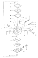 Page B Diagram and Parts List for THT-162  Tanaka Hedge Trimmer