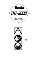 Page D Diagram and Parts List for THT-2000  Tanaka Hedge Trimmer