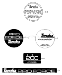 Page F Diagram and Parts List for THT-200  Tanaka Hedge Trimmer