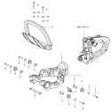 Front Handle Diagram and Parts List for THT-210SA  Tanaka Hedge Trimmer