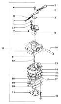 Page B Diagram and Parts List for THT-212  Tanaka Hedge Trimmer