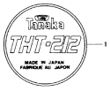 Page G Diagram and Parts List for THT-212  Tanaka Hedge Trimmer