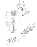 Page D Diagram and Parts List for THT-2520  Tanaka Hedge Trimmer