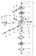Page B Diagram and Parts List for THT-262  Tanaka Hedge Trimmer