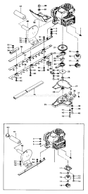 Page E Diagram and Parts List for THT-262  Tanaka Hedge Trimmer