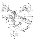 Engine System Diagram and Parts List for TIA-302  Tanaka Auger