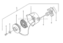 Ice Bits Diagram and Parts List for TIA-340  Tanaka Auger
