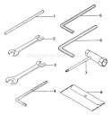 Page J Diagram and Parts List for TLE-500  Tanaka Edger