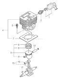 Page F Diagram and Parts List for TPB-350GX  Tanaka 
