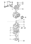 Page B Diagram and Parts List for TPE-2501  Tanaka Edger