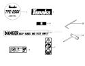 Page F Diagram and Parts List for TPE-2501  Tanaka Edger