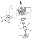 Page D Diagram and Parts List for TPE-250PF  Tanaka Edger