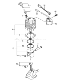 Page F Diagram and Parts List for TPH-2501  Tanaka Hedge Trimmer