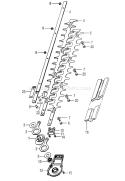 Page A Diagram and Parts List for TPH-260PF  Tanaka Hedge Trimmer