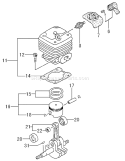 Part Location Diagram of 6686019 Tanaka Piston Pin 10X35