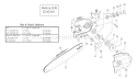Page M Diagram and Parts List for TPS-2510  Tanaka Pole Saw