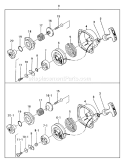 Page H Diagram and Parts List for TS-720 RC-210E Tanaka Tiller