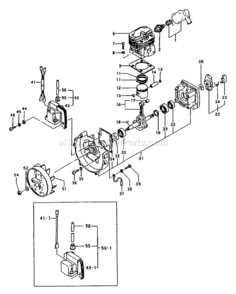 Page C Diagram and Parts List for WET P211650 & Lower Tanaka Engine