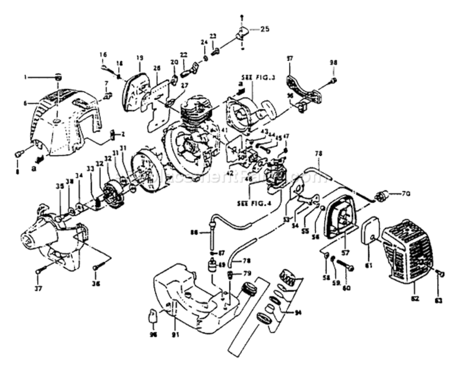 Page D Diagram and Parts List for WET After S/N P211651 Tanaka Engine