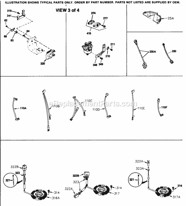 Engine Parts List #3 Diagram and Parts List for SBV-SBV-2303  Tecumseh Engine