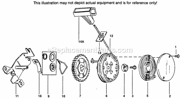 Recoil Starter Diagram and Parts List for RS-590429  Tecumseh Engine