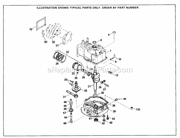 Engine Parts List Diagram and Parts List for SBV-SBV-563  Tecumseh Engine