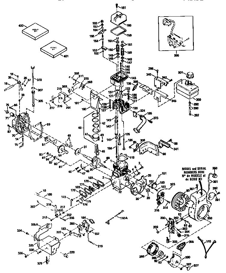 Replacement Parts Diagram and Parts List for 0HSK120-2220120  Tecumseh Engine