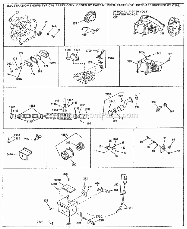 Engine Parts List #2 Diagram and Parts List for HS40-55497G  Tecumseh Engine