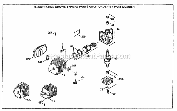 Engine Parts List Diagram and Parts List for SBV-SBV-10476  Tecumseh Engine