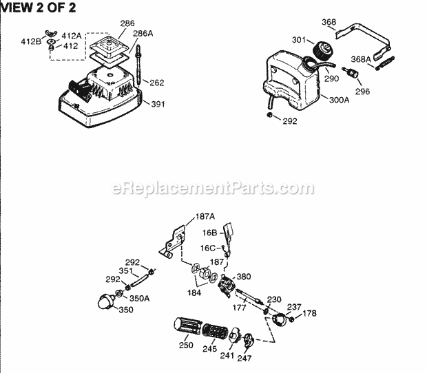 Engine Parts List #2 Diagram and Parts List for SBV-SBV-1563  Tecumseh Engine