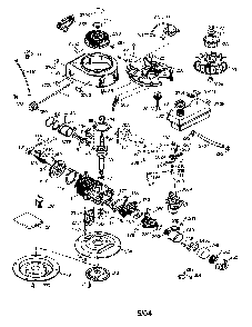 Part Location Diagram of 350448 Tecumseh Blower Housing Base Incl. 20