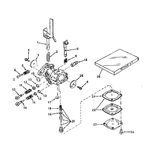 Part Location Diagram of 631337 Tecumseh Choke spring