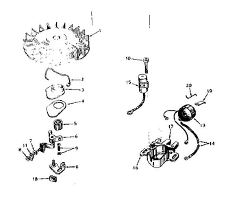Part Location Diagram of 693117 Tecumseh Owner's manual