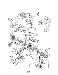 Engine Diagram and Parts List for OH358SA-223828  Tecumseh Engine