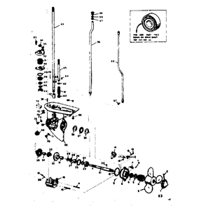 Gear Housing Assembly Diagram and Parts List for TYPE381  Tecumseh Engine