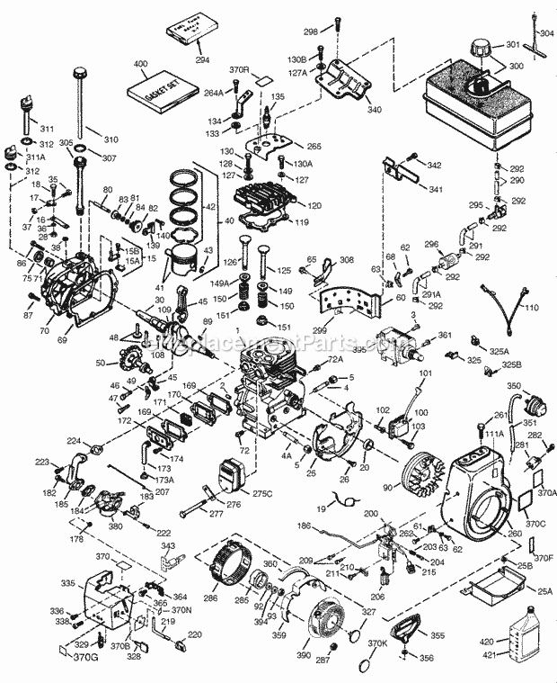 Part Location Diagram of 33626C Tecumseh Cover, Cylinder