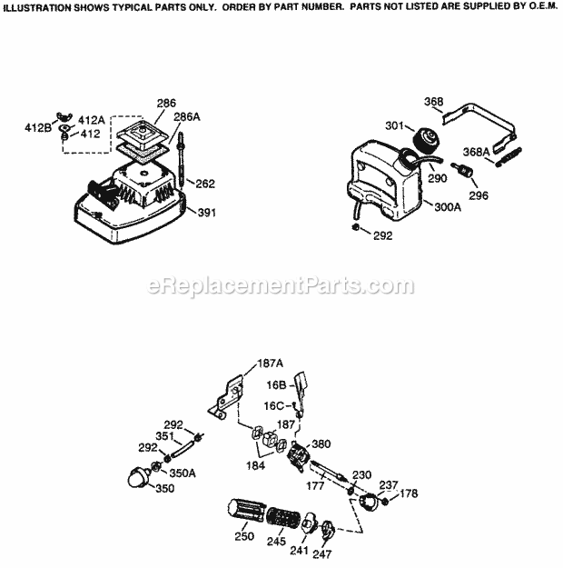 Engine Parts List #2 Diagram and Parts List for SBV-SBV-1560B  Tecumseh Engine