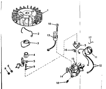 Part Location Diagram of 610736 Tecumseh Core & Plate