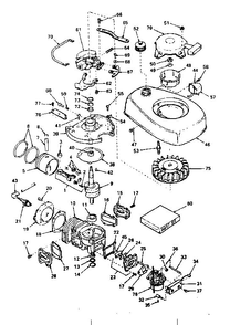 Unit Parts Diagram and Parts List for 640-11  Tecumseh Engine