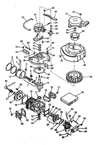 Unit Parts Diagram and Parts List for 640-06A  Tecumseh Engine
