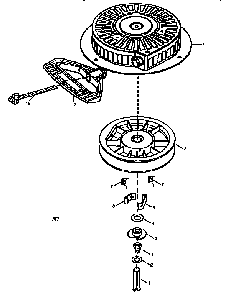 Starter 590749 Diagram and Parts List for HMSK90-156569G  Tecumseh Engine