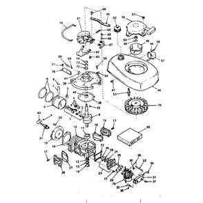 Unit Parts Diagram and Parts List for TYPE640-11  Tecumseh Engine