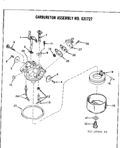 Part Location Diagram of 631556 Tecumseh DISCONTINUED