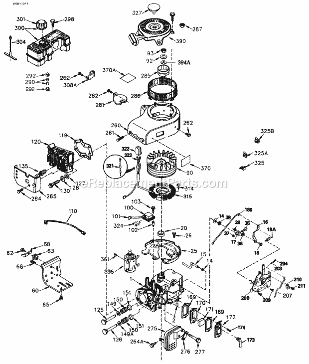 Part Location Diagram of 37873 Tecumseh Mounting Flange (Incl. 72, 75 & 80)