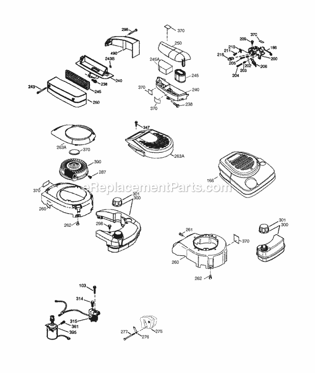 Engine Parts List #2 Diagram and Parts List for OVRM105-21029F  Tecumseh Engine