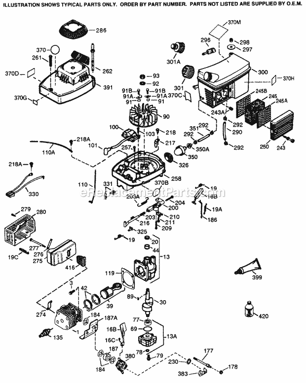 Part Location Diagram of 290672 Tecumseh Crankshaft