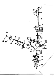 Gear Housing Assembly Diagram and Parts List for 643-14A  Tecumseh Engine