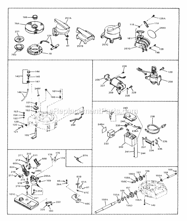 Engine Parts List #2 Diagram and Parts List for LAV35-40422J  Tecumseh Engine