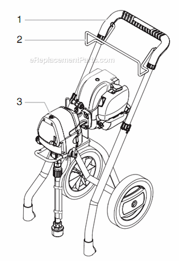 Sprayer Diagram and Parts List for GPX33  Titan Sprayer